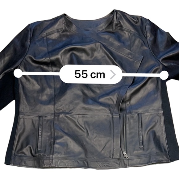 Sejour Waterfall Front Leather Jacket 1X - Picture 12 of 12